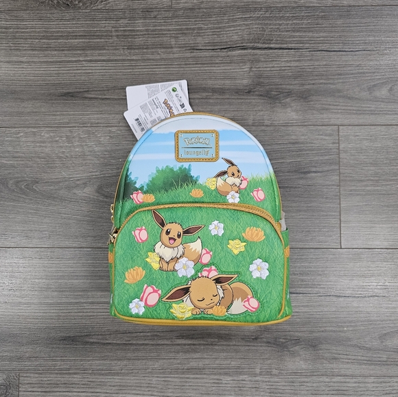 Loungefly Pokemon Eevee Mini Backpack Exclusive - Picture 1 of 4